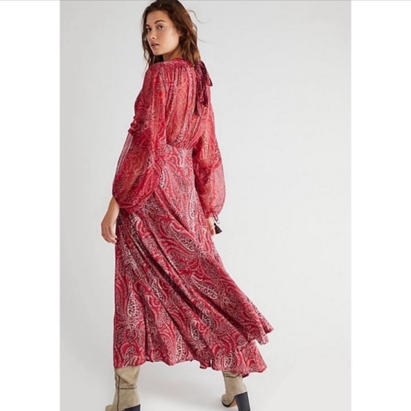 Free People Mirage Maxi Dress Sz 4 - Picture 3 of 8